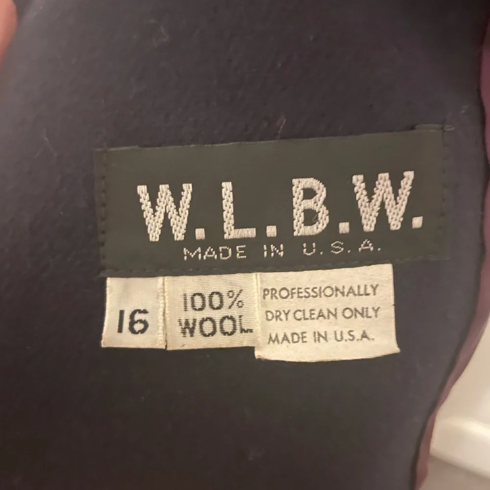 Vintage navy blue wool blazer 16 - Picture 4 of 5